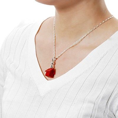 シルバーペアネックレス