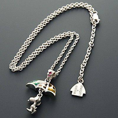 シルバーペアネックレス