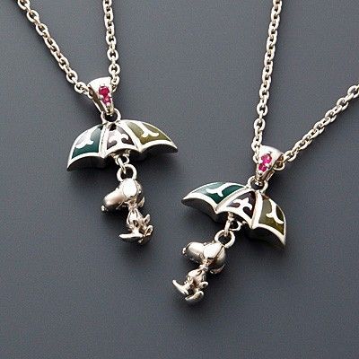 シルバーペアネックレス