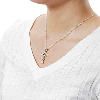 シルバーペアネックレス