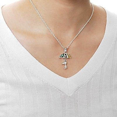 シルバーペアネックレス