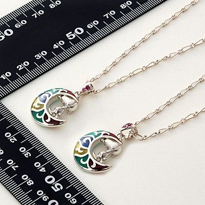 シルバーペアネックレス