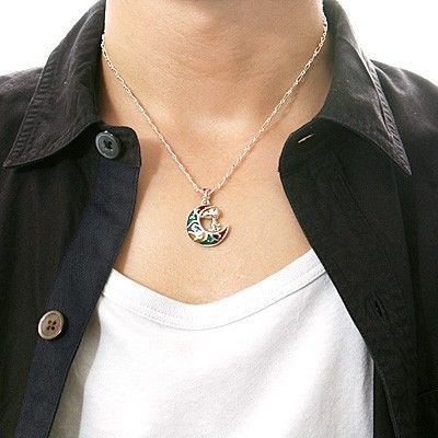 シルバーペアネックレス