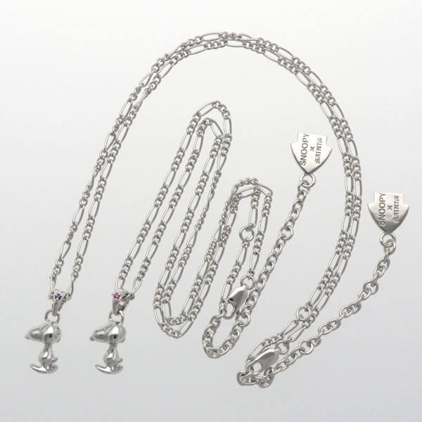 シルバーペアネックレス