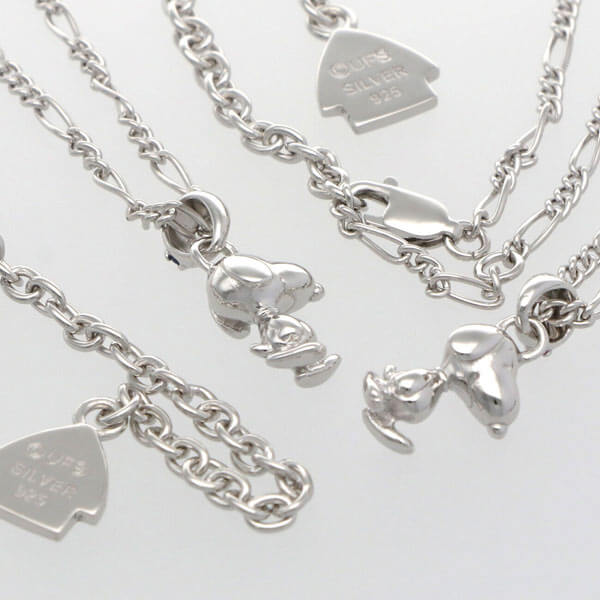 シルバーペアネックレス