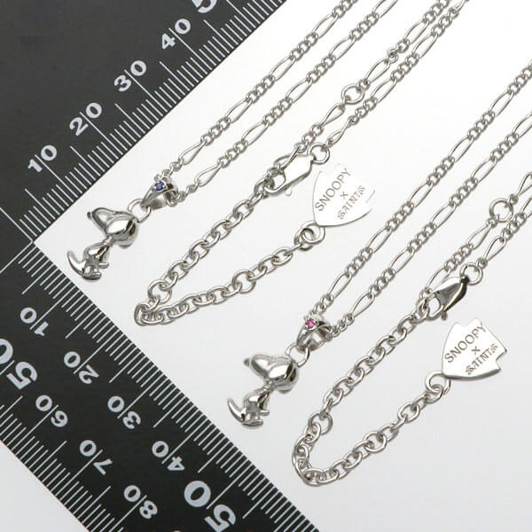 シルバーペアネックレス