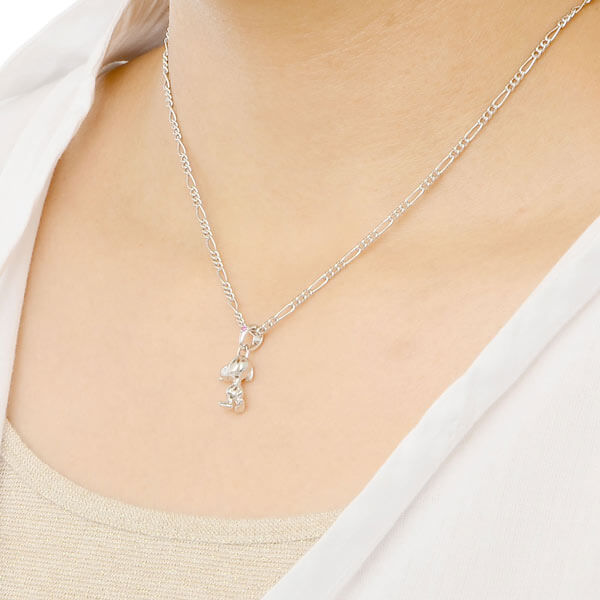 シルバーペアネックレス