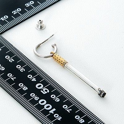 シルバーフープピアス