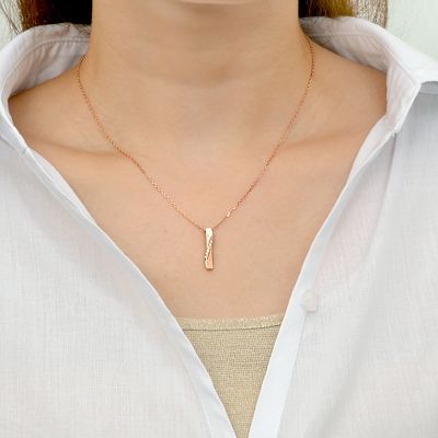 シルバーペアネックレス