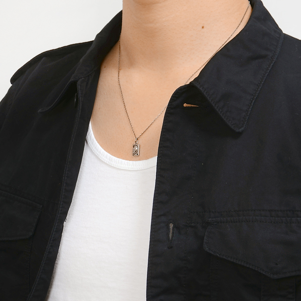 シルバーペアネックレス