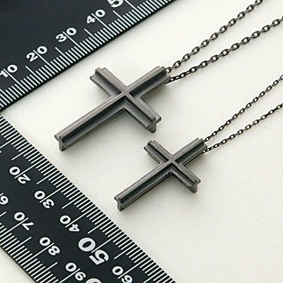 シルバーペアネックレス