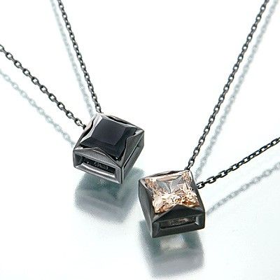 シルバーペアネックレス