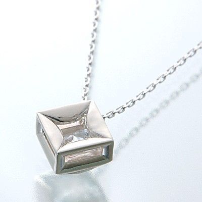 シルバーペアネックレス