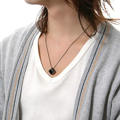 シルバーペアネックレス