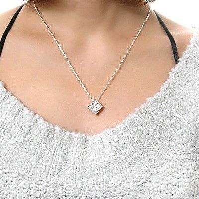 シルバーペアネックレス