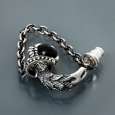 シルバーフープピアス(片耳用)