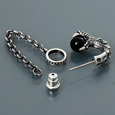 シルバーフープピアス(片耳用)