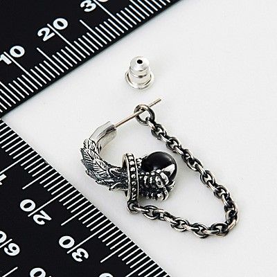 シルバーフープピアス(片耳用)