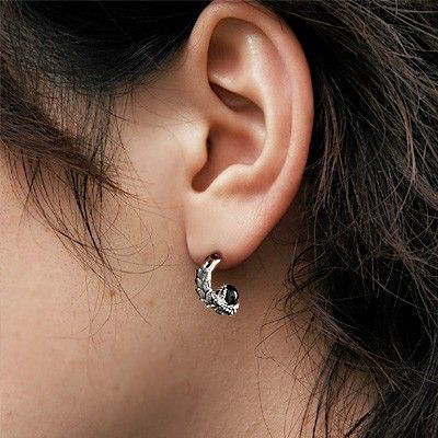 シルバーフープピアス(片耳用)