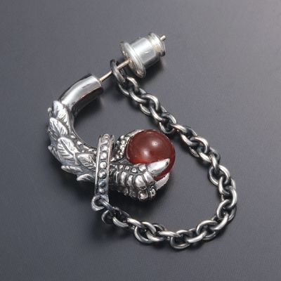 シルバーフープピアス(片耳用)