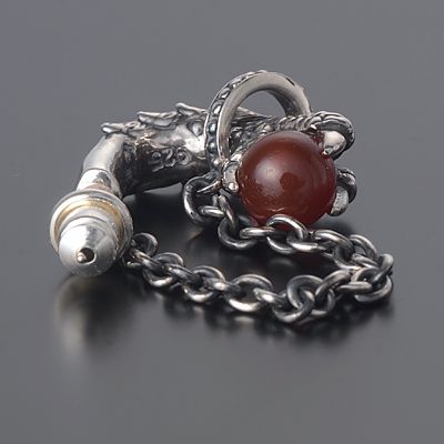 シルバーフープピアス(片耳用)