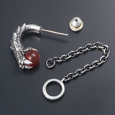 シルバーフープピアス(片耳用)