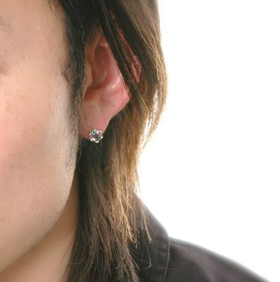 シルバースタッドピアス(片耳用)