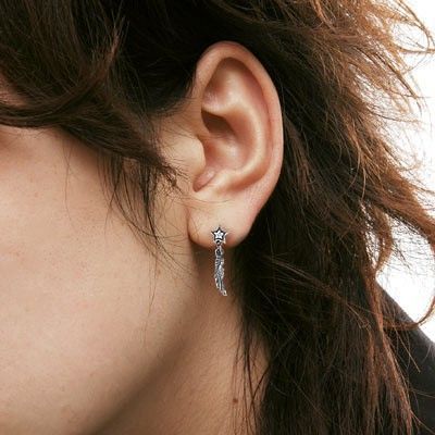 シルバースタッドピアス(片耳用)