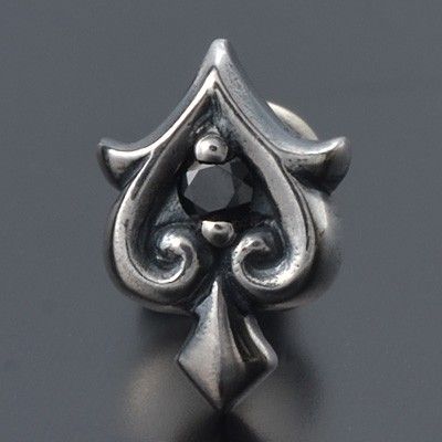 シルバースタッドピアス(片耳用)