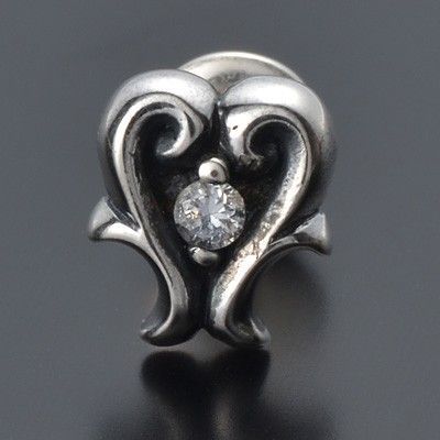 シルバースタッドピアス(片耳用)