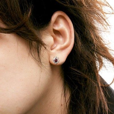 シルバースタッドピアス(片耳用)