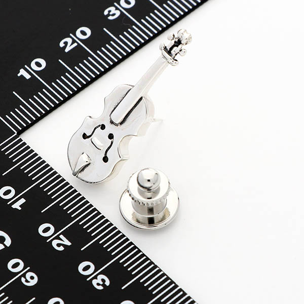 シルバーピンバッチ(バイオリン)