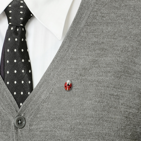 シルバーピンバッチ