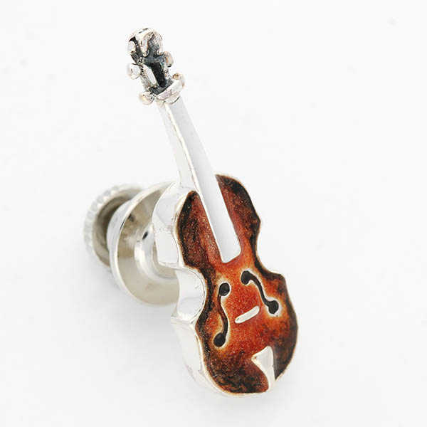 シルバーピンバッチ(バイオリン)