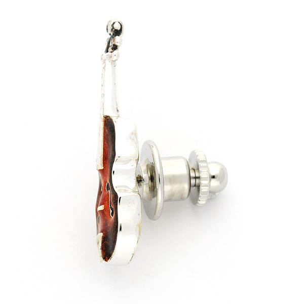 シルバーピンバッチ(バイオリン)