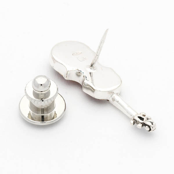 シルバーピンバッチ(バイオリン)