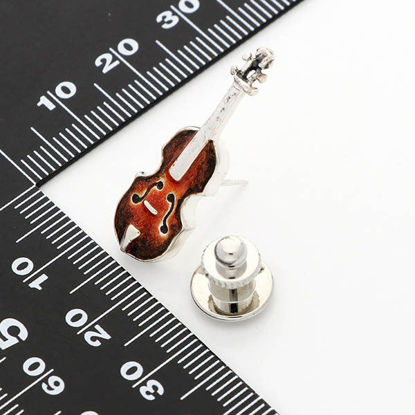 シルバーピンバッチ(バイオリン)