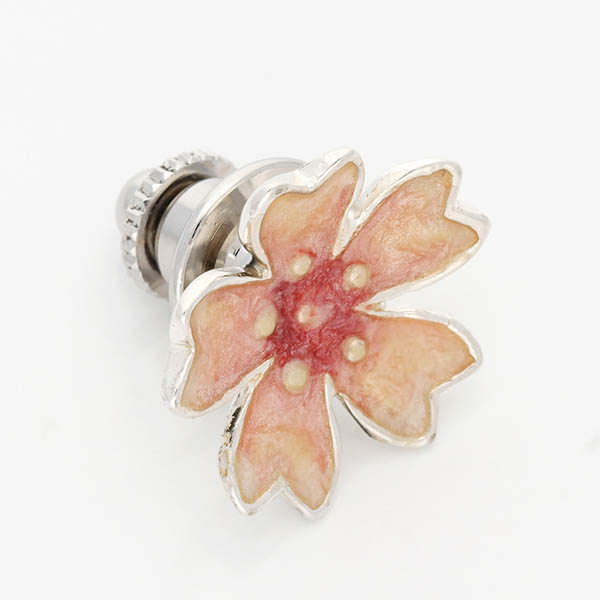 シルバーピンバッチ(サクラ)