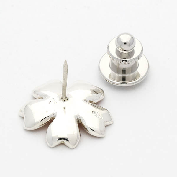 シルバーピンバッチ(サクラ)