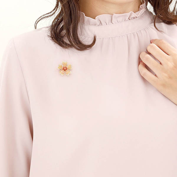 シルバーピンバッチ(サクラ)