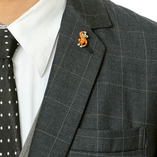 シルバーピンバッチ