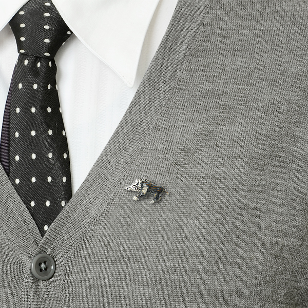 シルバーピンバッチ