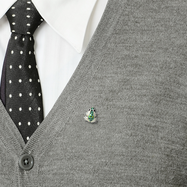 シルバーピンバッチ