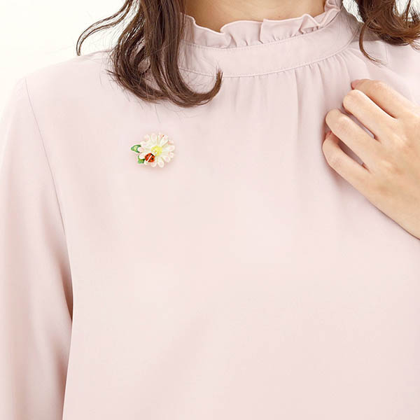 シルバーピンバッチ(デイジー)