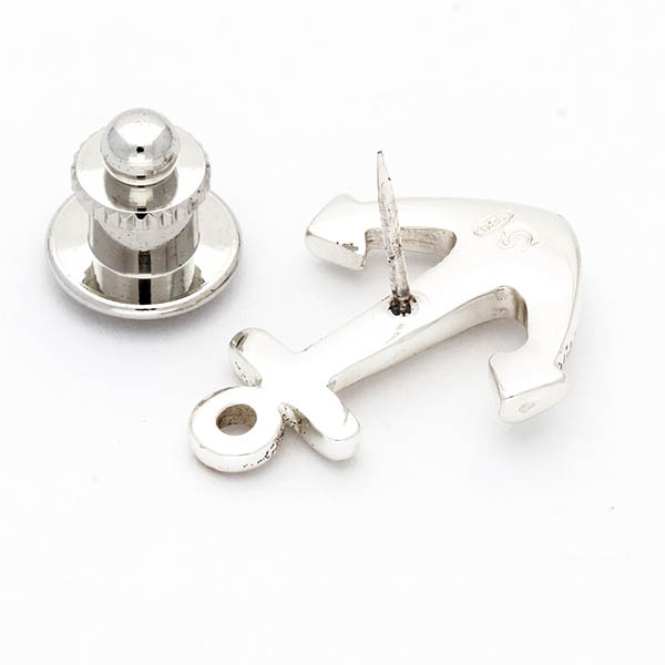 シルバーピンバッチ(イカリ)