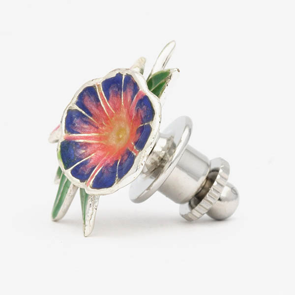 シルバーピンバッチ(アサガオ)