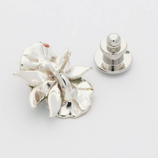 シルバーピンバッチ(アサガオ)