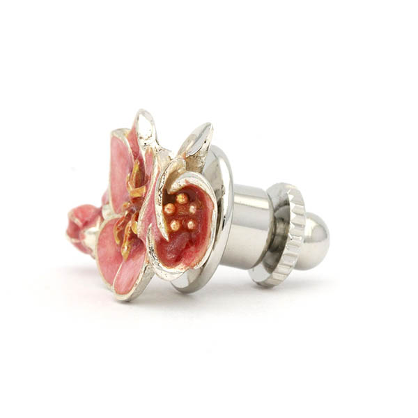 シルバーピンバッチ(ウメ)