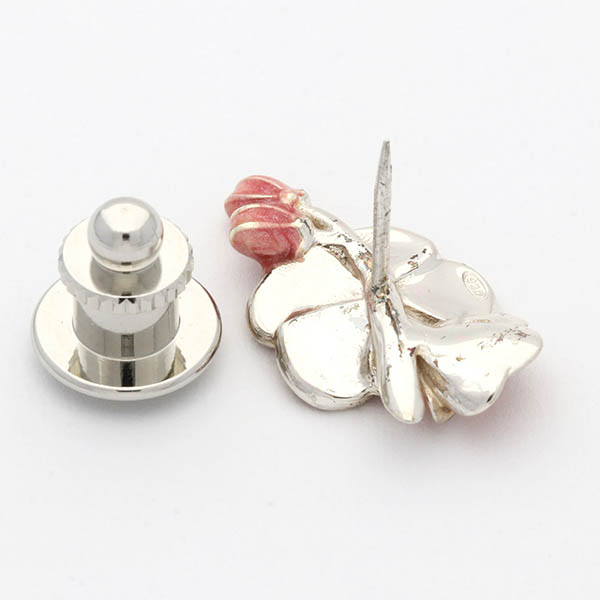 シルバーピンバッチ(ウメ)