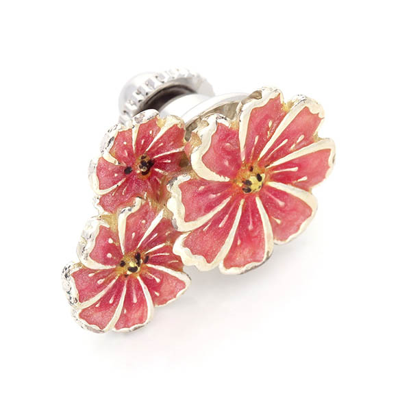 シルバーピンバッチ(コスモス)